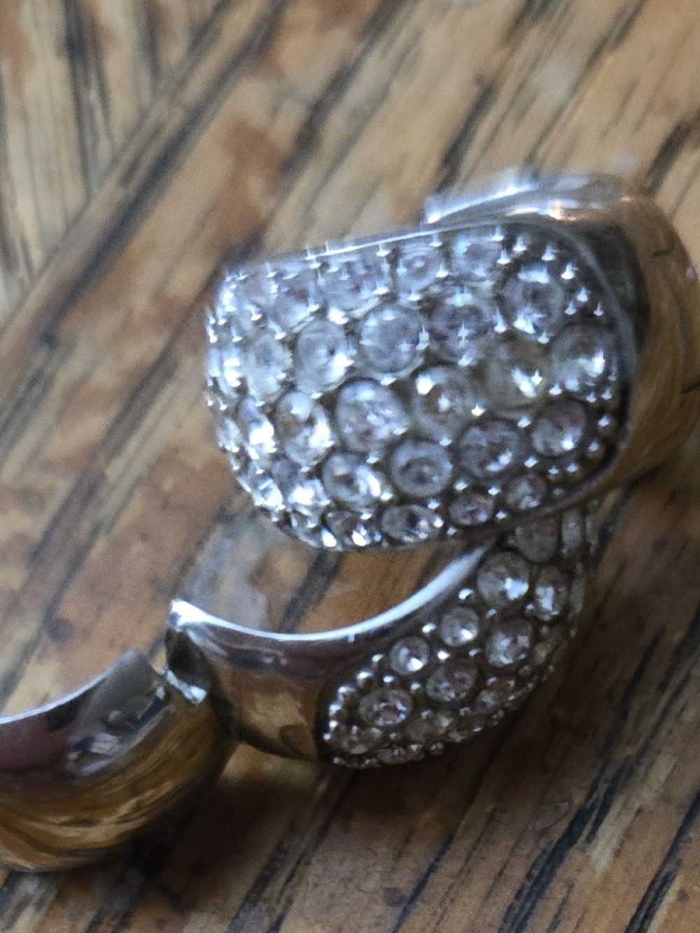 Kohl's 925 Sterling Silver Crystal Pavé Hoop Earrings